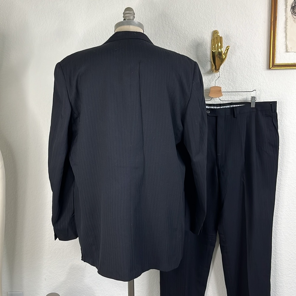 Gianfranco Ferre Textured Striped Double Breasted Suit - Picture 6 of 13
